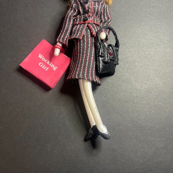 VTG Dillards Trimmings Glass Working Girl Business Outfit Christmas Ornament - Picture 3 of 7